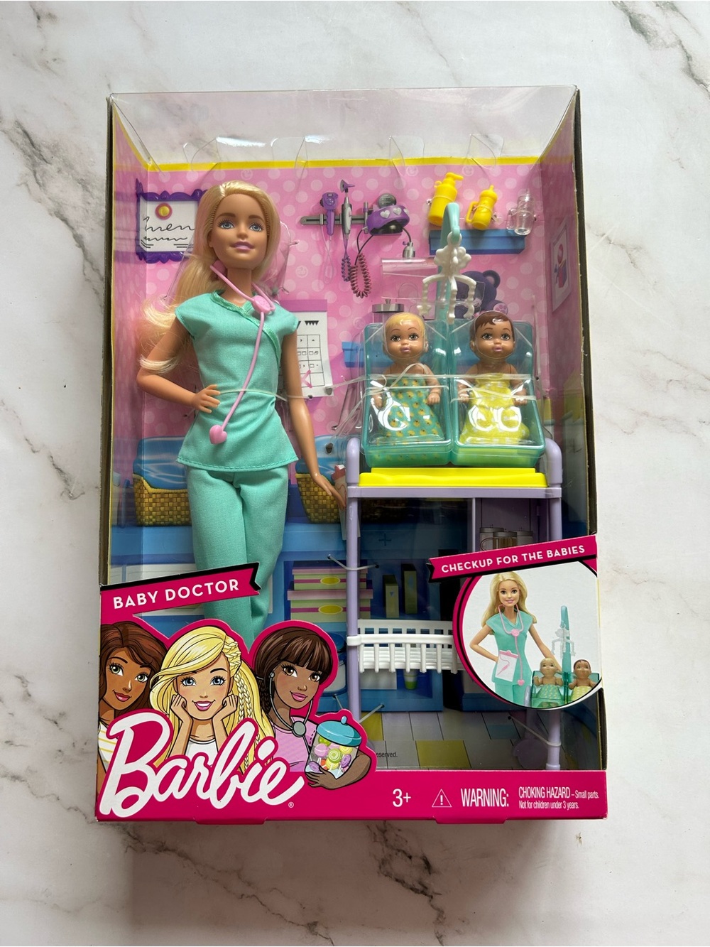 You Can Be Anything Baby Doctor Barbie Doll #DVG10